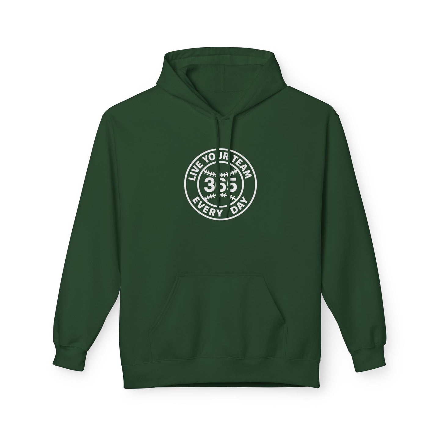 Seattle 365 Live Your Team Fleece Hoodie Unisex Softstyle Pullover | Cozy Gift for Dreamers | Everyday Comfort & Style | Inspirational Apparel