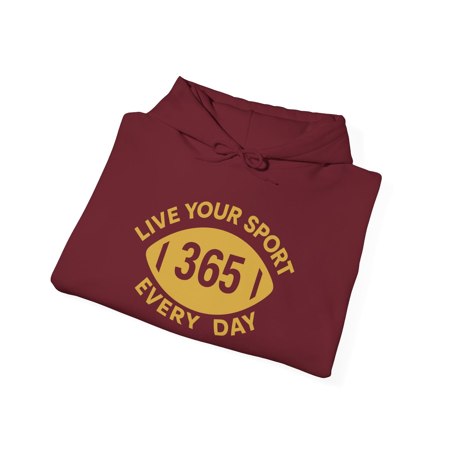 365 Football Hoodie Garnett/Gold - Live Your Sport Every Day - Unisex Heavy Blend™
