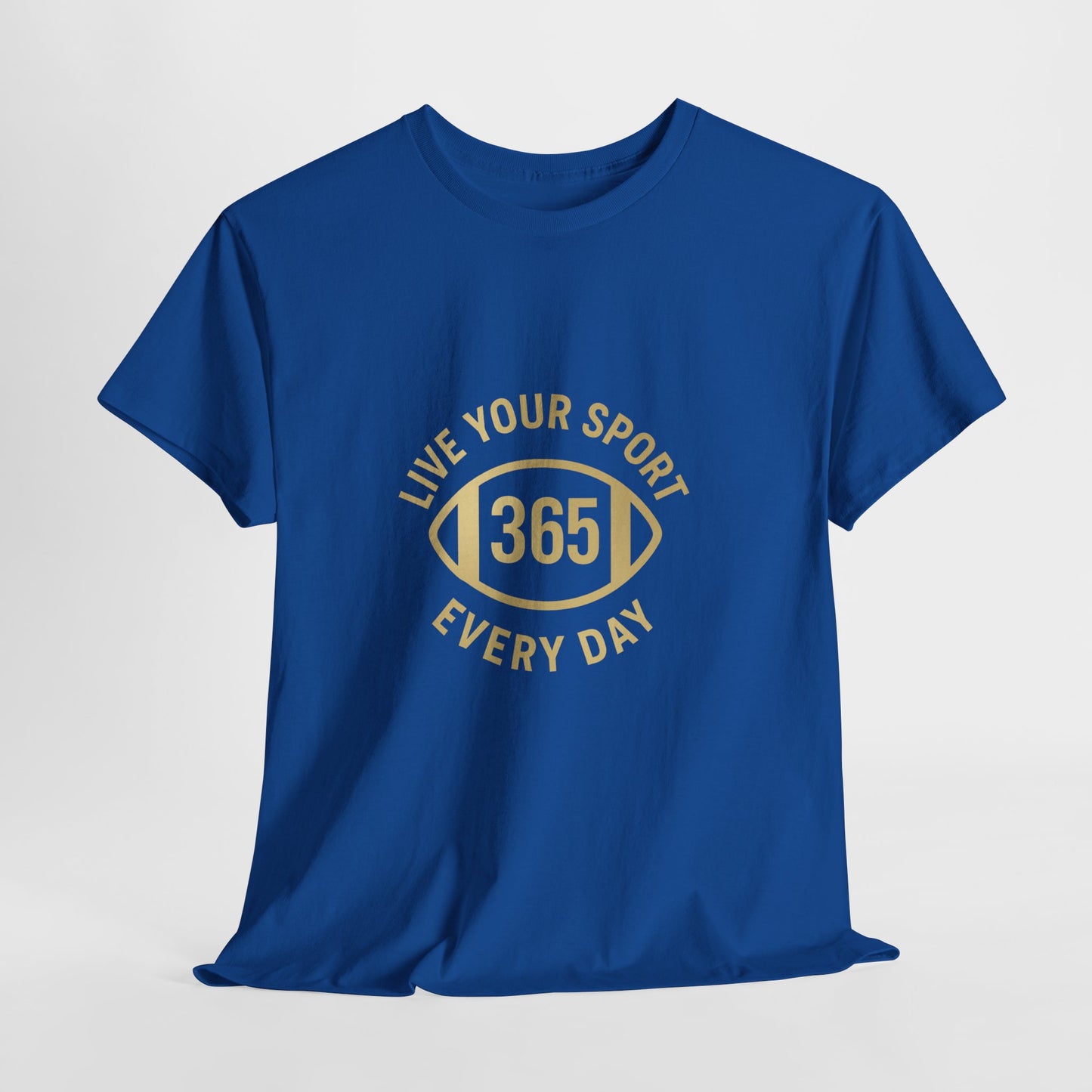 365 Football Unisex Tee Blue/Gold