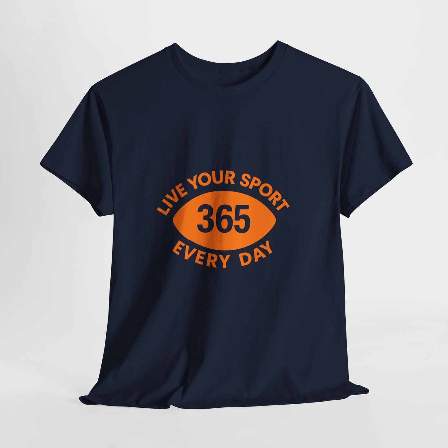 365 Football Unisex Tee Navy/Orange