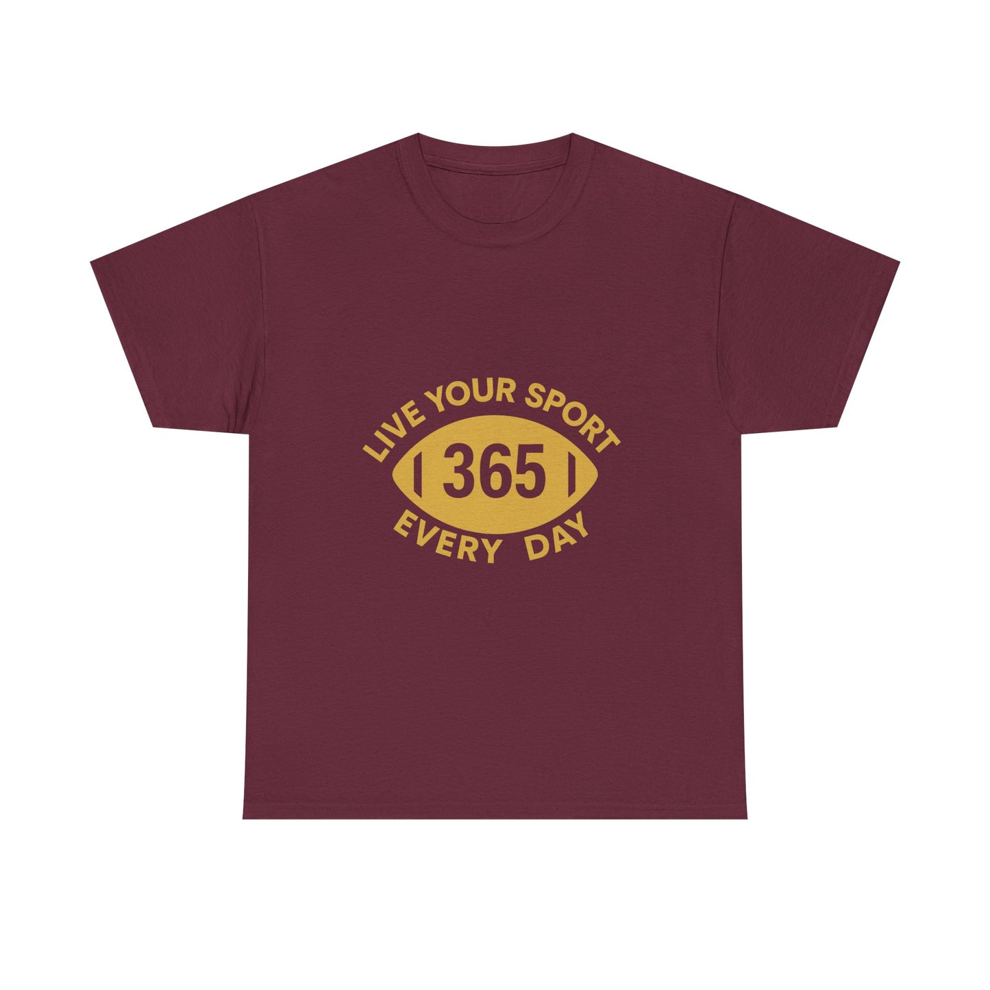 365 Football Tee Garnet/Gold