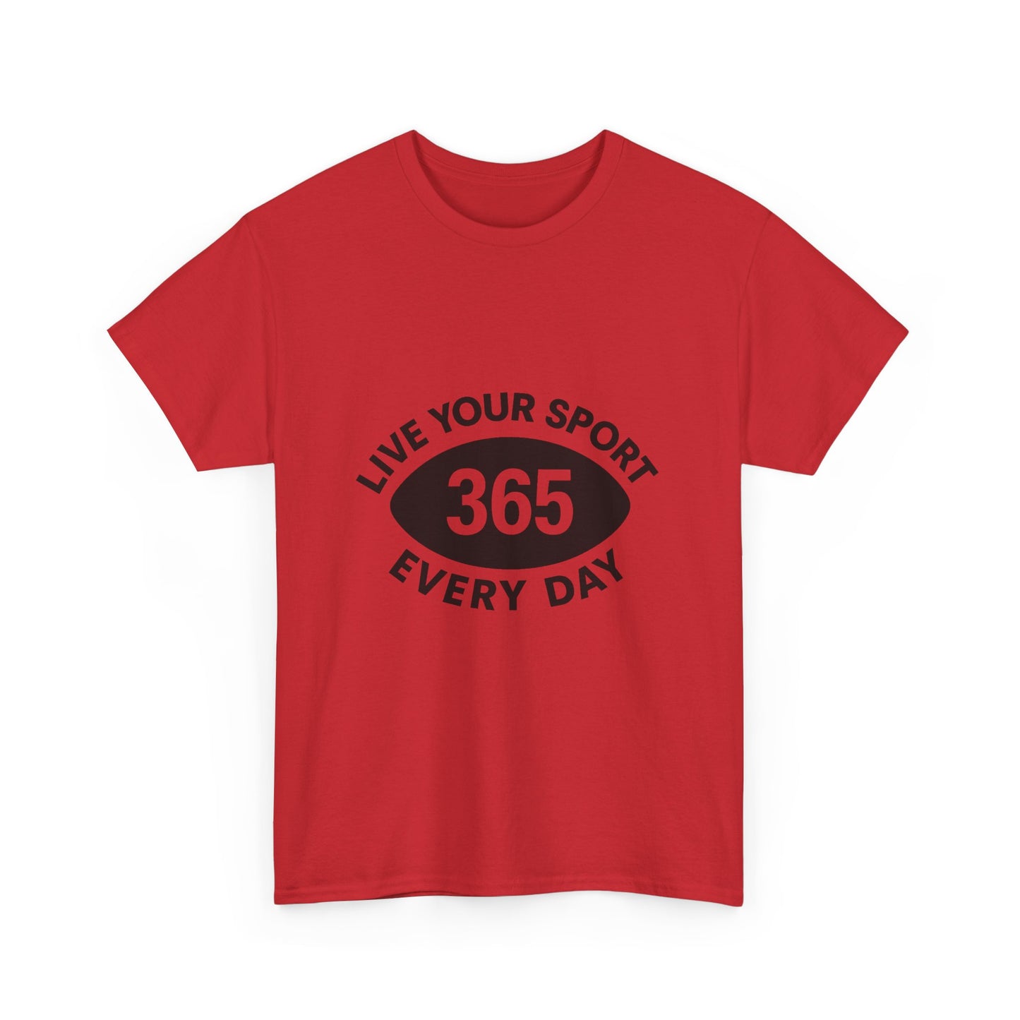 365 Football T-Shirt Red/White - Unisex Tee