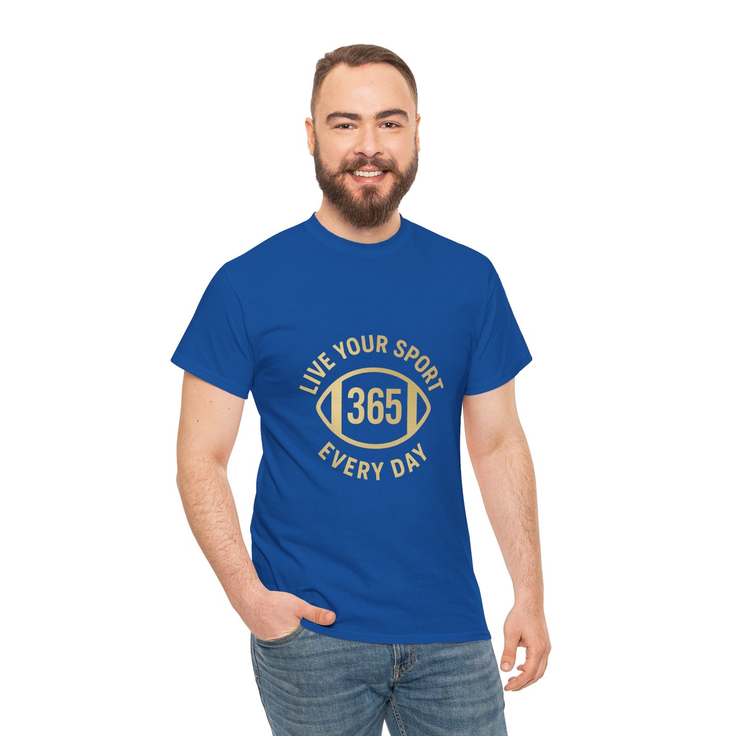 365 Football Unisex Tee Blue/Gold
