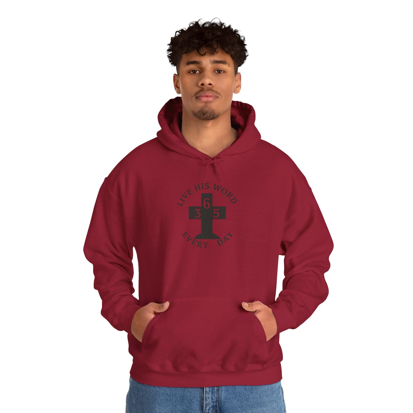 Hooded Sweatshirt Christ's Cross Inspirational and Motivational