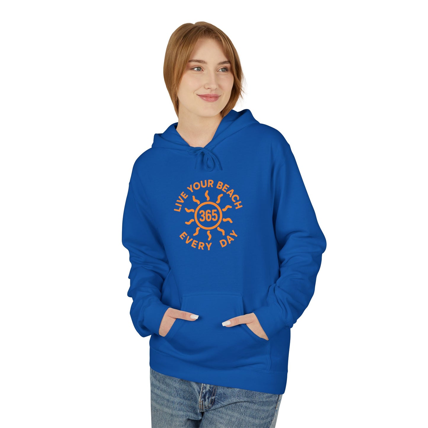 365 Hoodie - Stay Warm Thinking About the Beach Year-Round