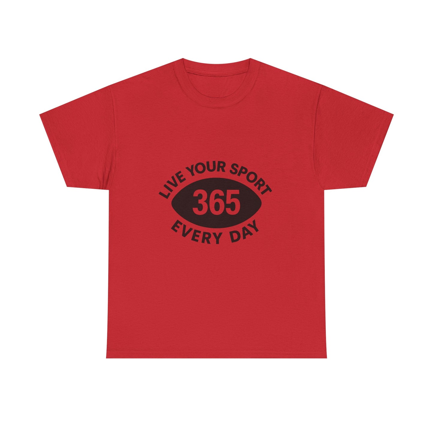 365 Football T-Shirt Red/White - Unisex Tee