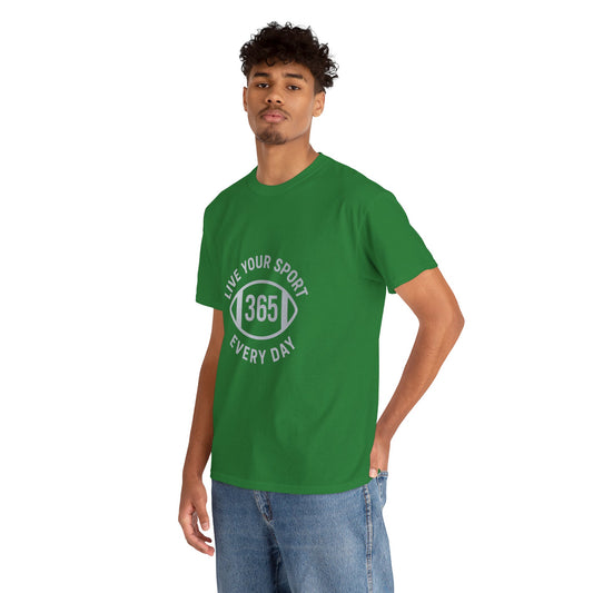 365 Football Unisex Tee in Green/Silver